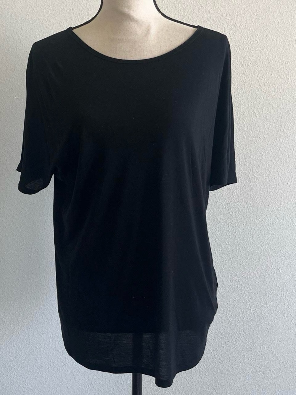 Gucci Black Short Sleeve Scoop Neck Tee